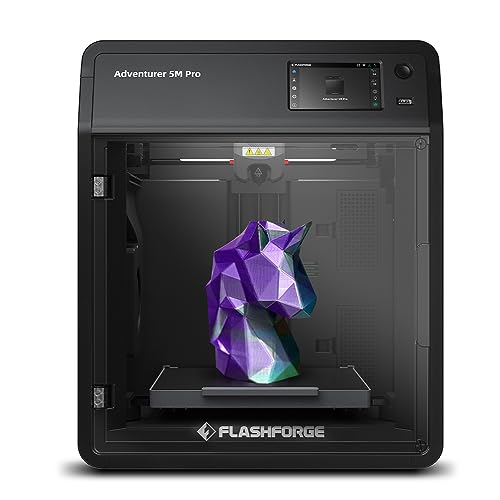 FLASHFORGE Adventurer 5M 3D Printer with Fully Auto Leveling System, Max 600mm/s High-Speed, 280℃ Quick-Detach Nozzle, CoreXY Structure for Superior Print Quality, Rookies & Experts Smart Choice
