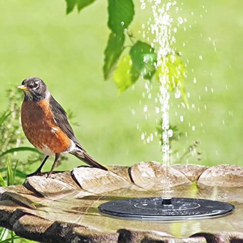 Solar Fountain Floating Water Pump for Bird Bath Garden Pond W21537