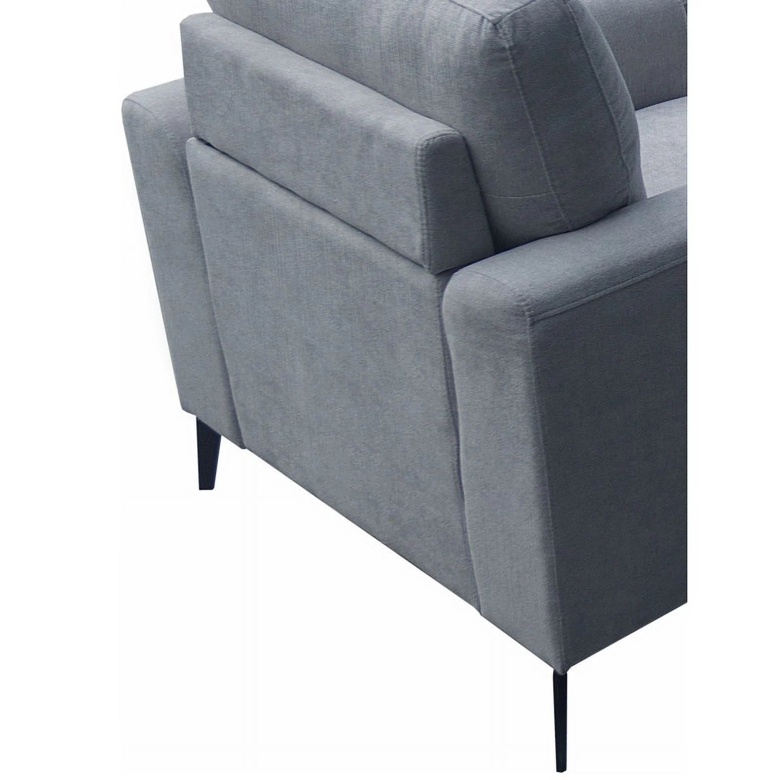 Pemberly Row Gray Chenille Sofa Loveseat Chair Set Z8818