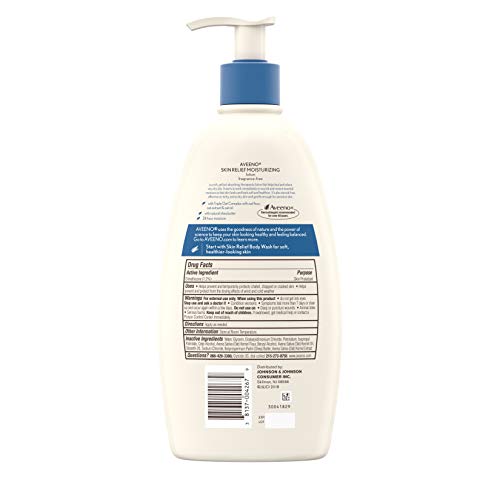 Aveeno Skin Relief Fragrance-Free Moisturizing Lotion for Sensitive Skin, 18 fl. oz E197