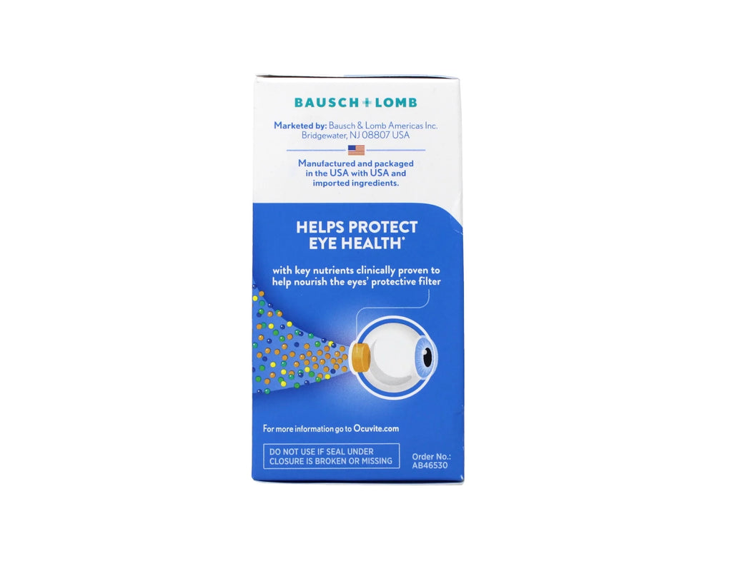 Bausch & Lomb Ocuvite Adult 50+ Eye Vitamin & Mineral Softgels, 50 Count (Pack of 6) V23381