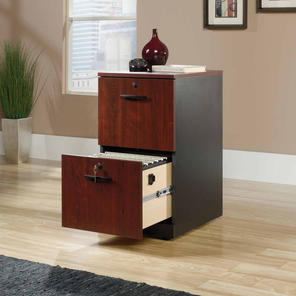 Sauder Via Engineered Wood File Cabinet, Classic Cherry Finish K10652