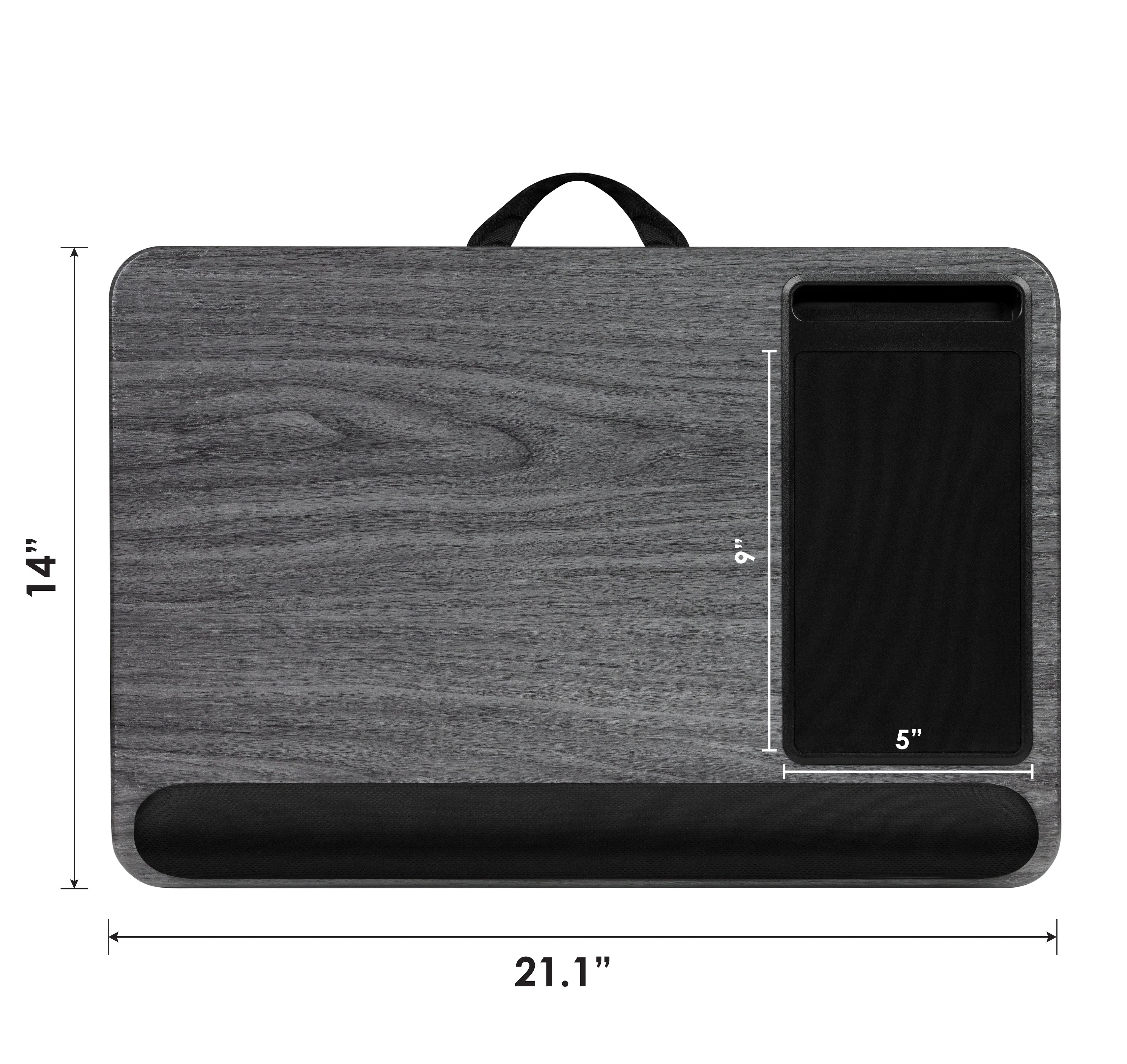 LapGear Home Office Pro Lap Desk with Wrist Rest, Mouse Pad and Phone Holder L95795