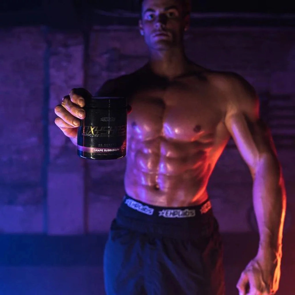 EHP Labs OxyShred Hardcore Thermogenic Pre Workout Powder, Lemon Sherbet, 40 Servings O108