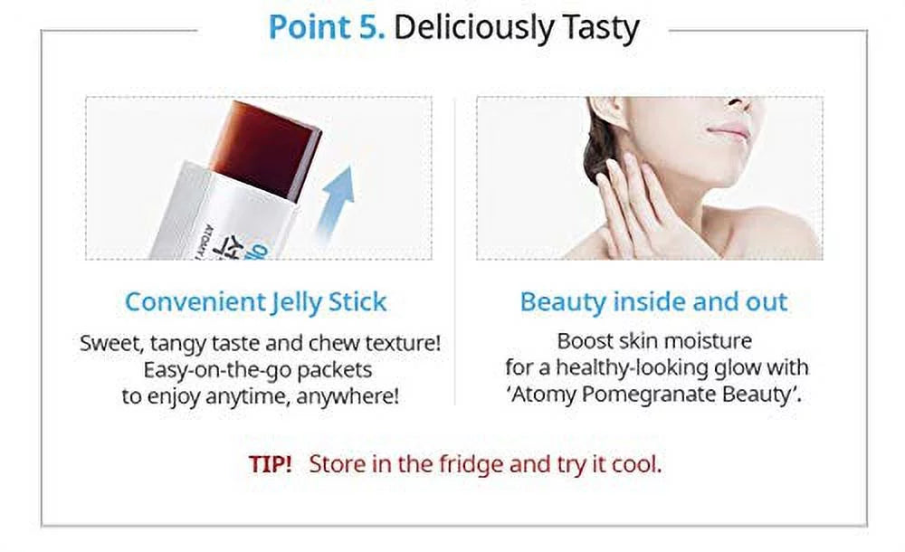 Atomy Pomegranate Beauty 900g 60 Jelly Sticks L574