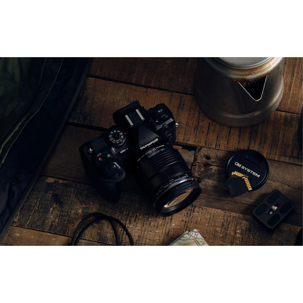 Olympus OM SYSTEM OM-1 20.4MP Mirrorless Camera with Lens, Black J55425