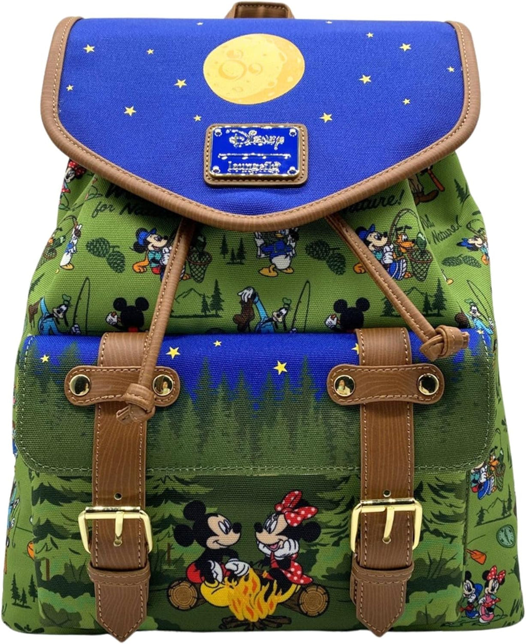 Loungefly Mickey, Minnie, & Friends Camping Scene Rucksack