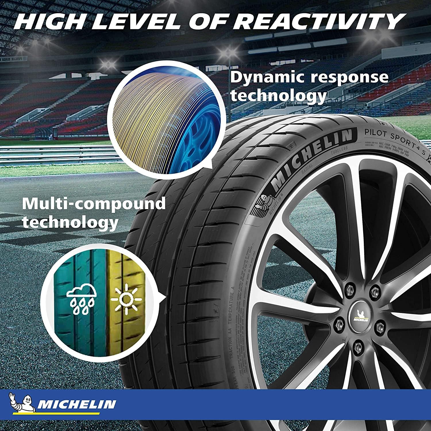 MICHELIN Pilot Sport 4 S Summer Tire 255/30ZR20 XL W11798