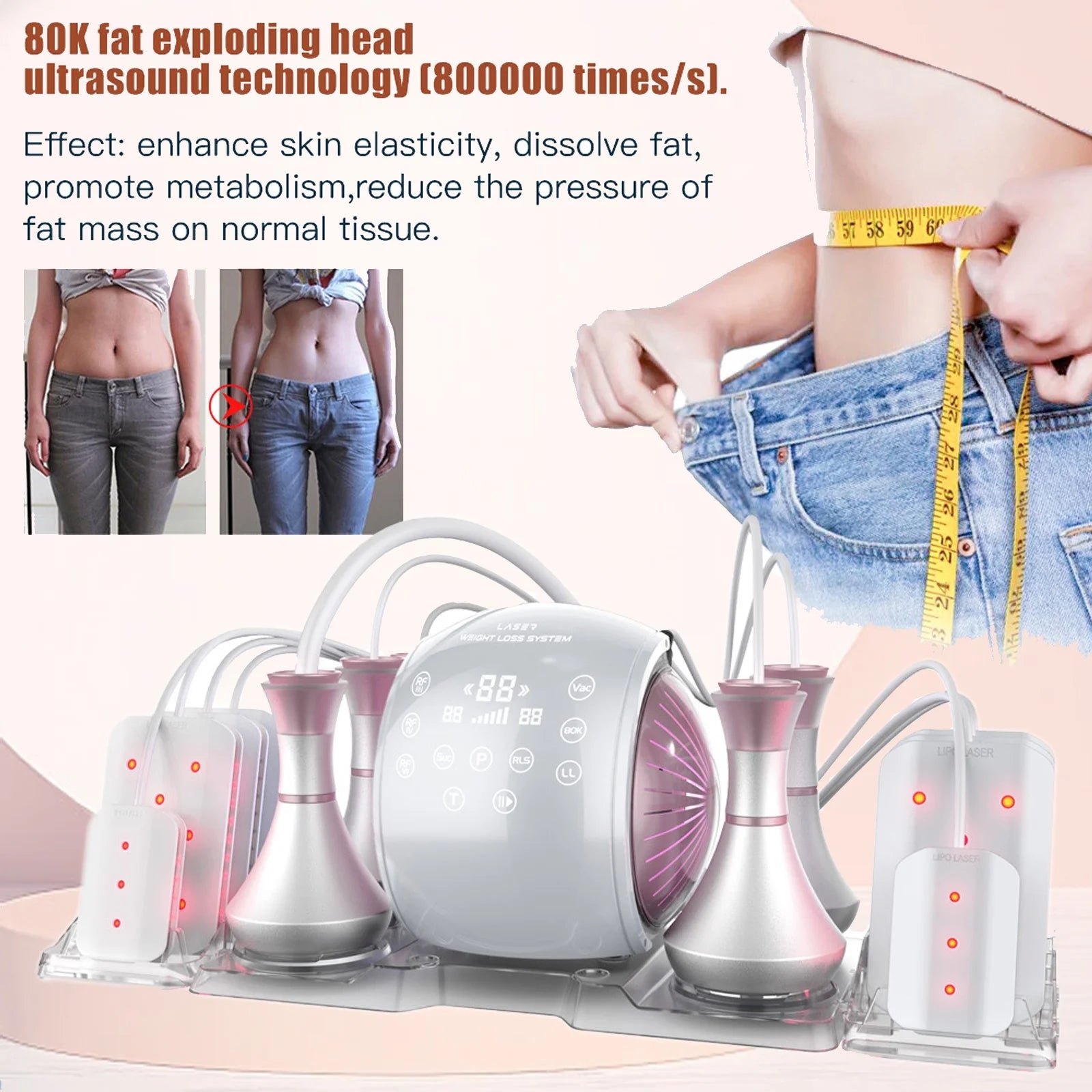 80K Cavitation RF Body Slimming Skin Lifting Machine A532