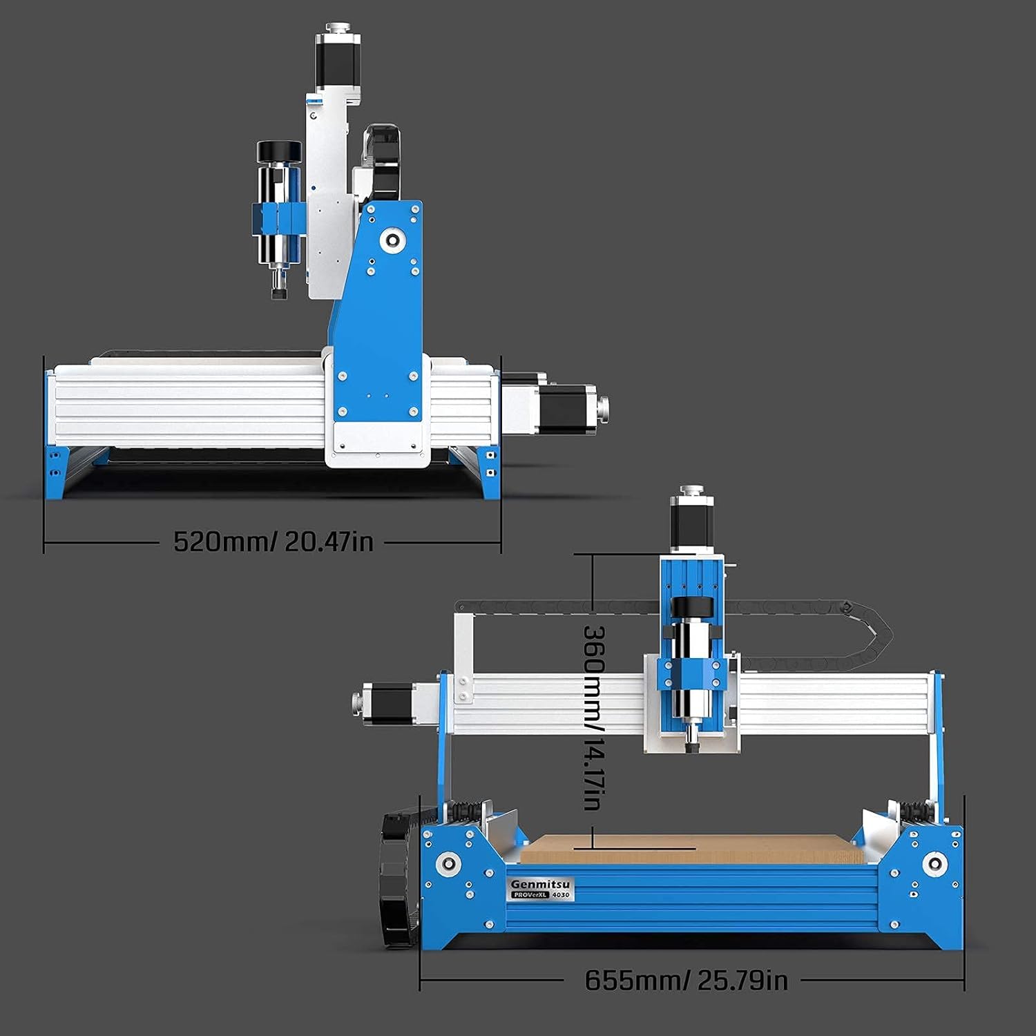 Genmitsu CNC Router Machine PROVerXL 4030 for Wood Metal Acrylic Carving, 3 Axis Milling Engraving D838093
