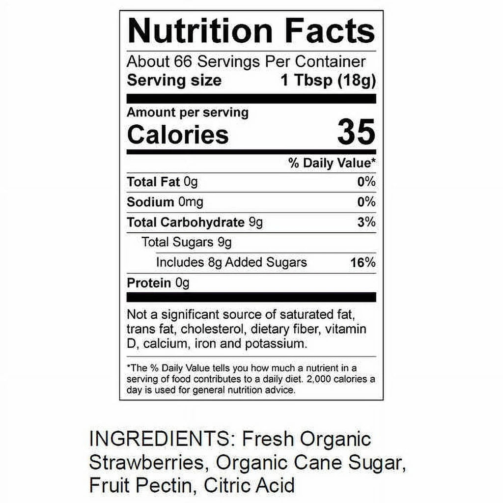Kirkland Signature Organic Strawberry Spread 42 Ounce U6076
