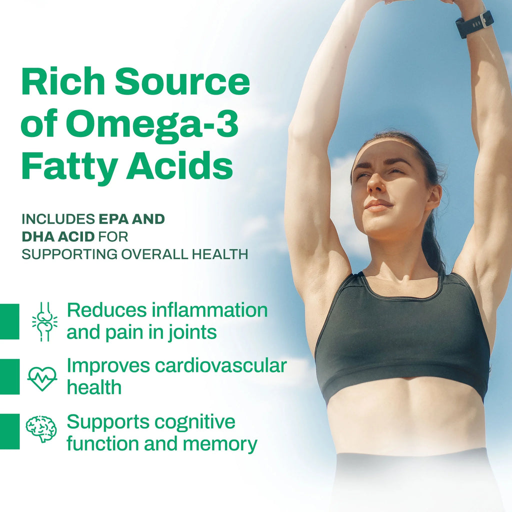 Vitasave Omega 3 Fish Oil Supplement, 3000mg, 120 Softgels J920112