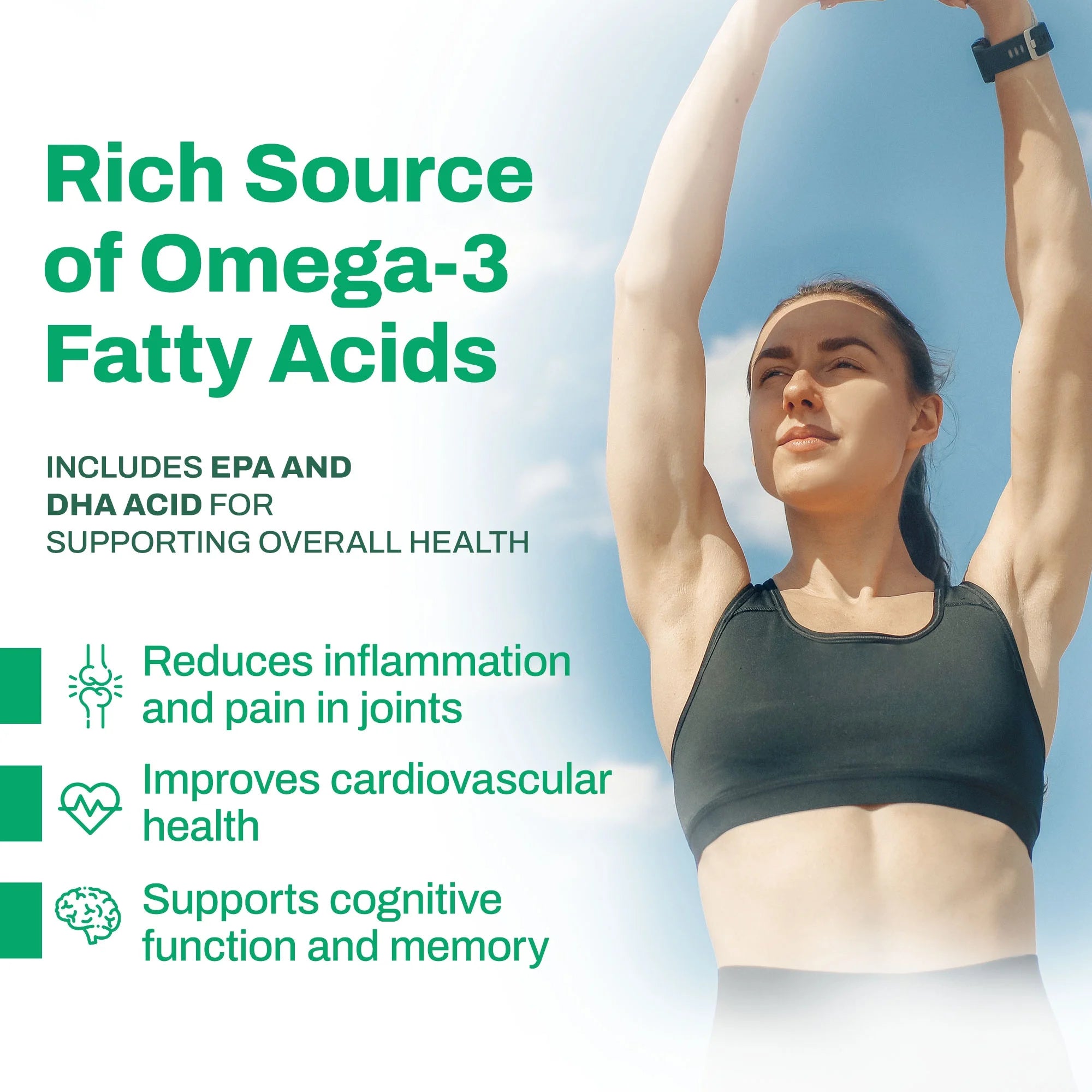 Vitasave Omega 3 Fish Oil Supplement, 3000mg, 120 Softgels J920112