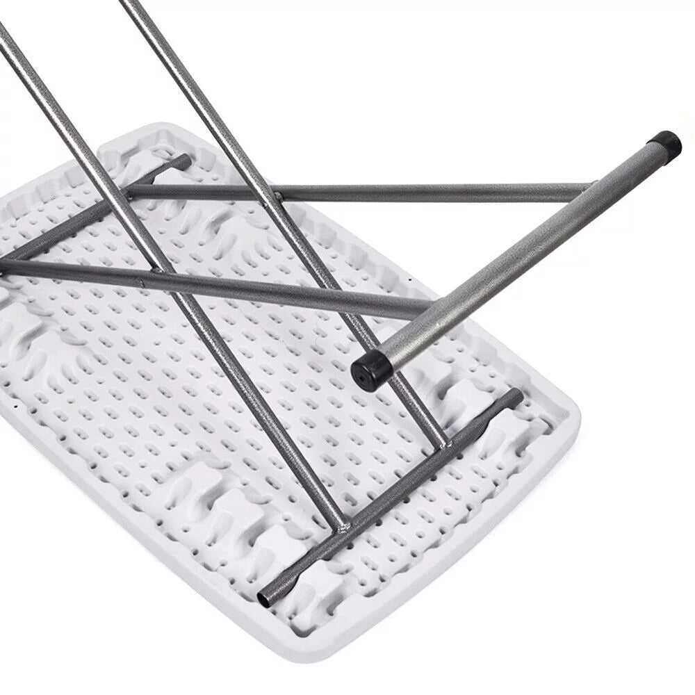 Miumaeov Folding Snack Table with Adjustable Height for Home V54451