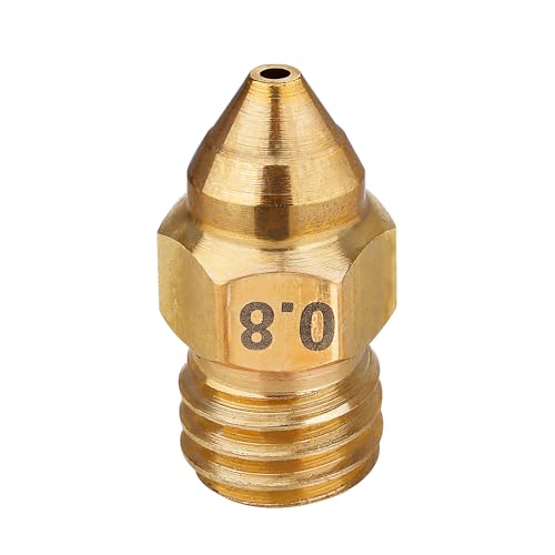 Volcano Nozzles 3D Printer Brass Nozzle Kit 0.4mm-0.8mm with Storage Box E5523