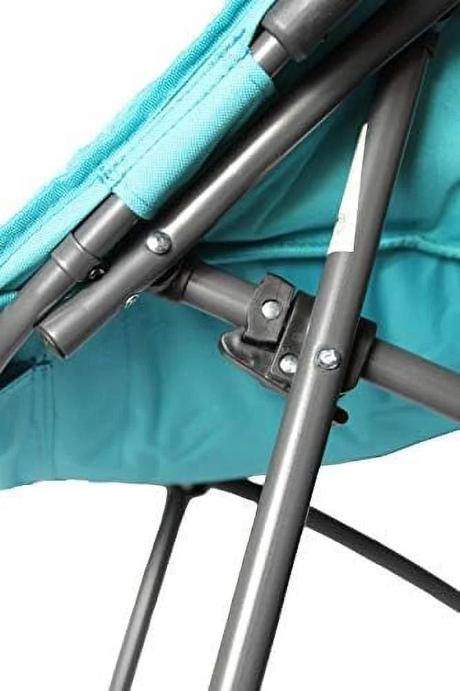 xrboomlife Limited Portable Foldable Hexagon Plush Accent Chair Teal Corduroy G5627