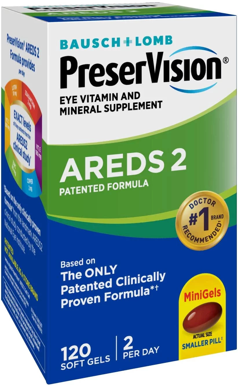 PreserVision AREDS 2 Vitamin & Mineral Supplement Soft Gels, 120 Count Q313332