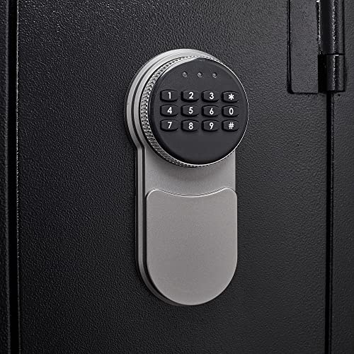 Rifle Safe Cabinet with Digital Keypad for Shotgun, Black J401889