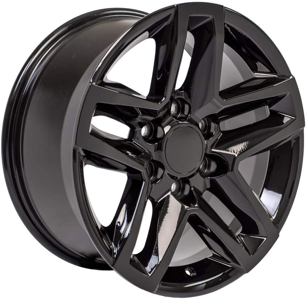 OE Wheels LLC 18x8.5 Black Rim Fits 6x139.7 Silverado Sierra G73323
