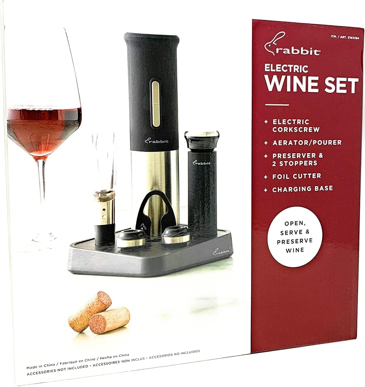 Rabbit Electric Wine Opener Set V433721