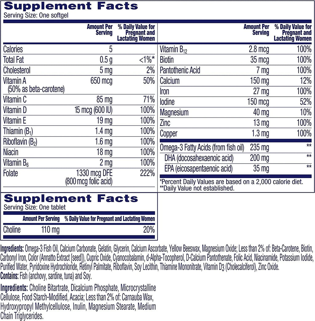 One A Day Women’s Prenatal Advanced Multivitamin with Brain Support, 32 Count H44428