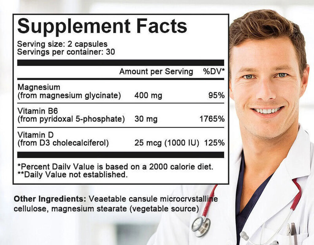 Magnesium Glycinate 400 mg 120 Capsules G982947