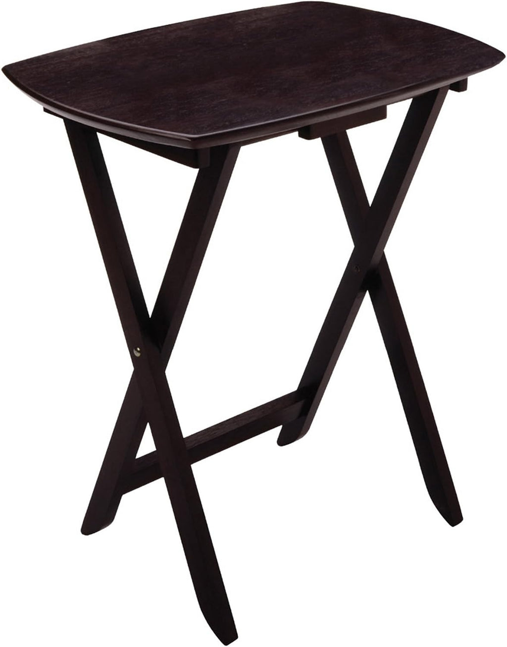 Winsome Wood Single Oversized TV Tables, Oblong, Espresso, Set of 4