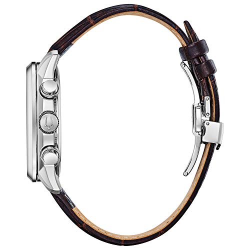 Bulova Men's Classic Sutton 6-Hand Chronograph Calendar Leather Strap Quartz Watch P77879