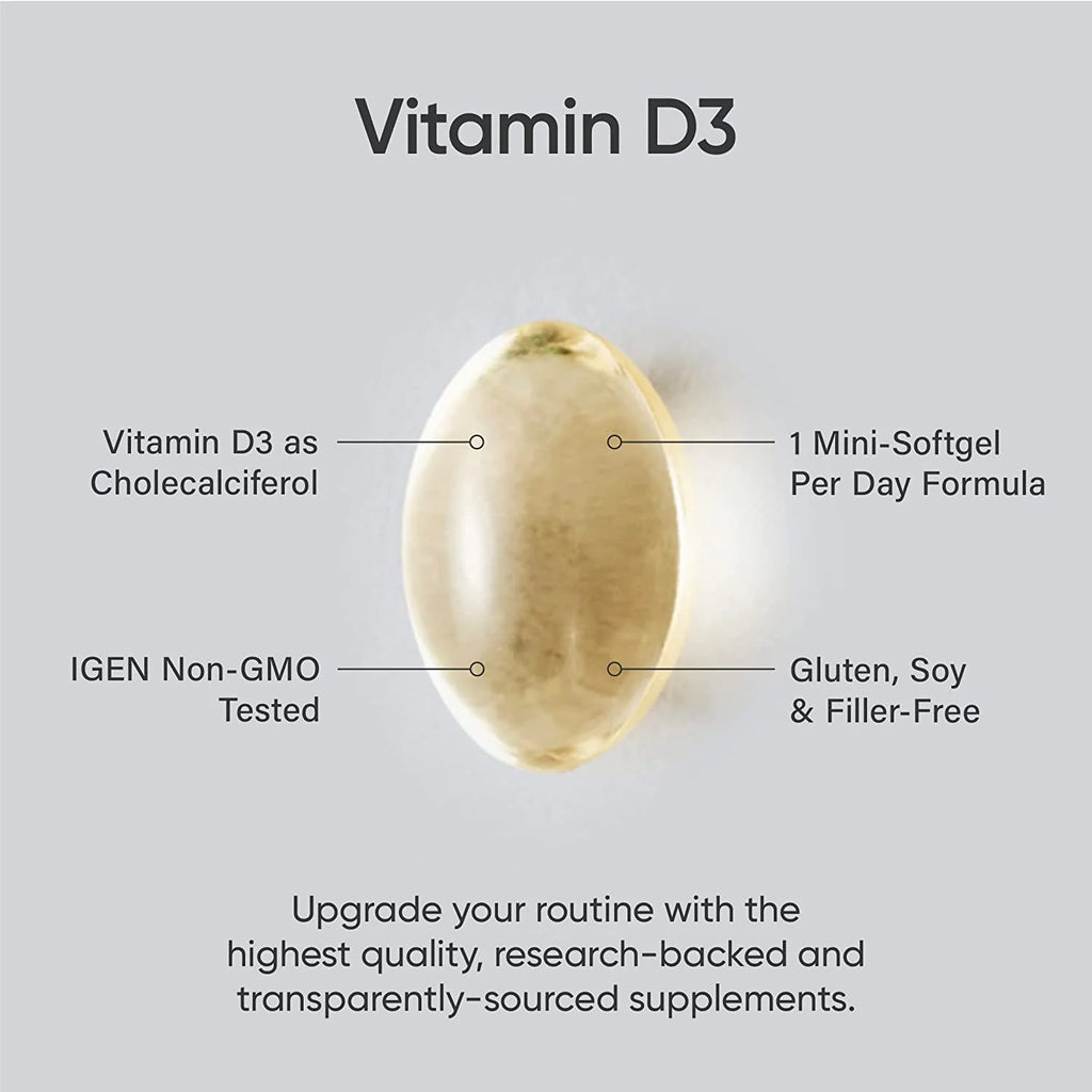 Sports Research Vitamin D3 10,000 IU with Coconut MCT Oil, 120 Liquid Softgels H5210