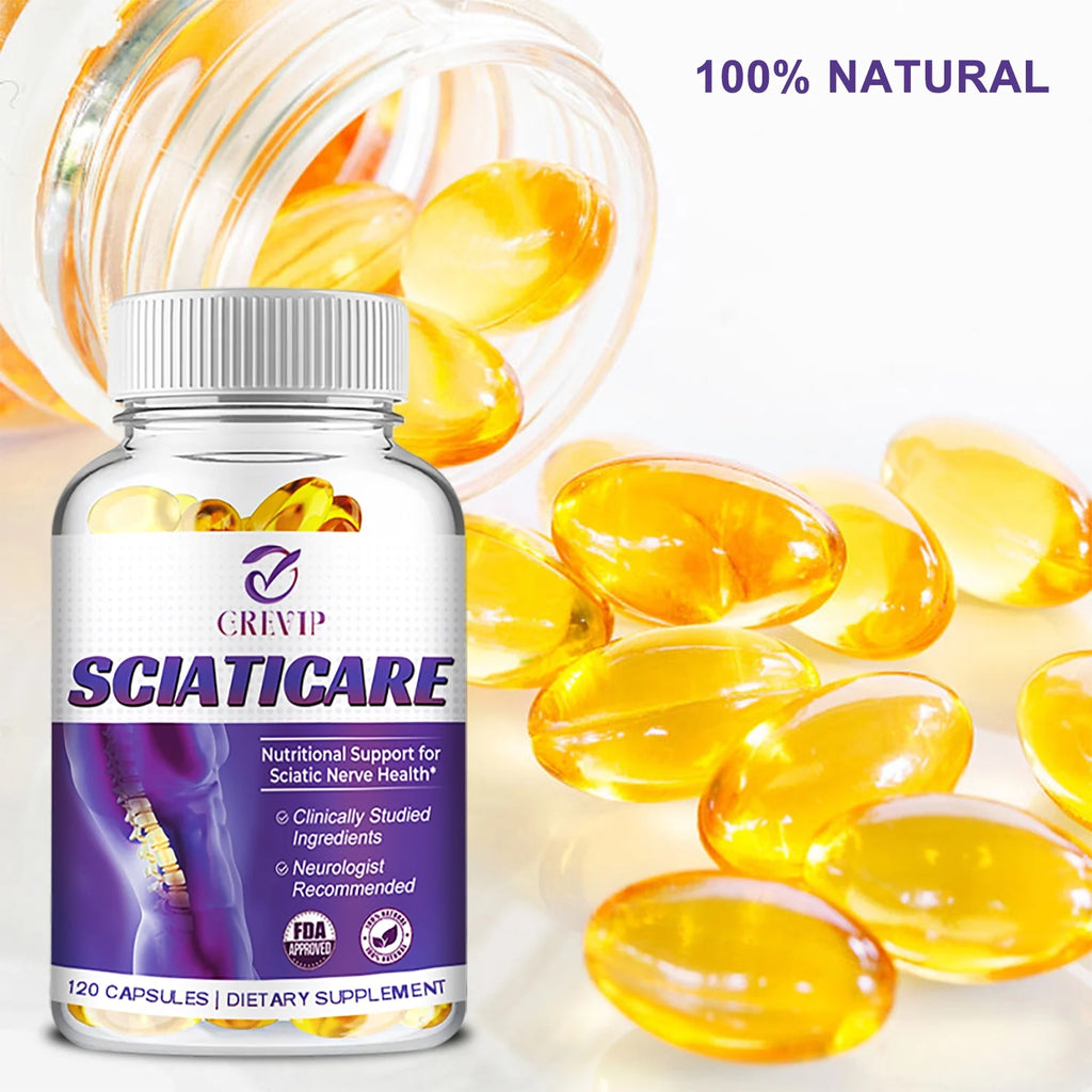 Grevip Sciaticare Nerve Soothing Formula with R-ALA, Acetyl L-Carnitine HCL, 120pcs P346