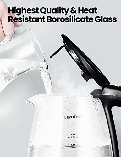 COMFEE' Stainless Steel Electric Kettle, Temperature Control, 1.7 Litres S69649