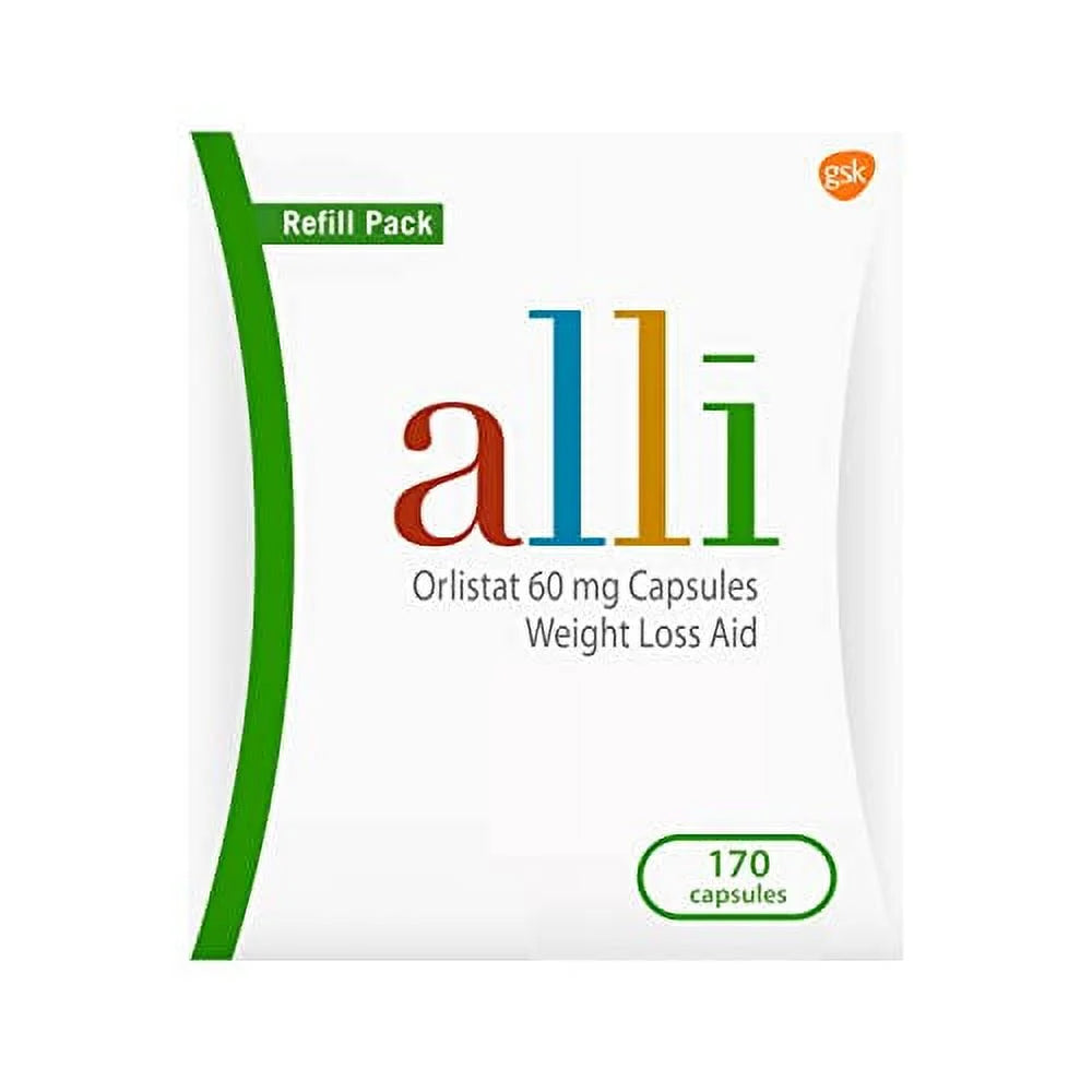 alli Diet Weight Loss Supplement Pills, Orlistat 60mg, 170 Count M9751