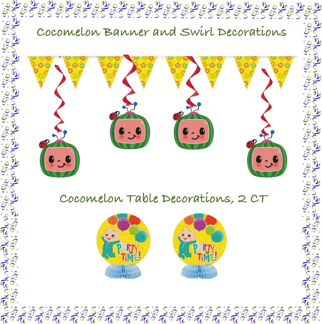 CoComelon Birthday Party Supplies Decoration Kit for Boys or Girls N5079