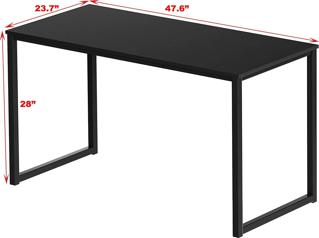 SHW Home Office 48-Inch Computer Desk, Black V8699