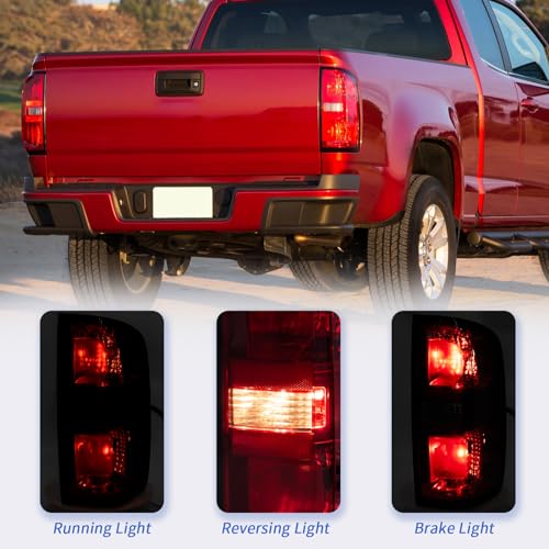 Tail Light Assembly Compatible with 2015-2022 Chevy Colorado Halogen Left Driver Side U3405