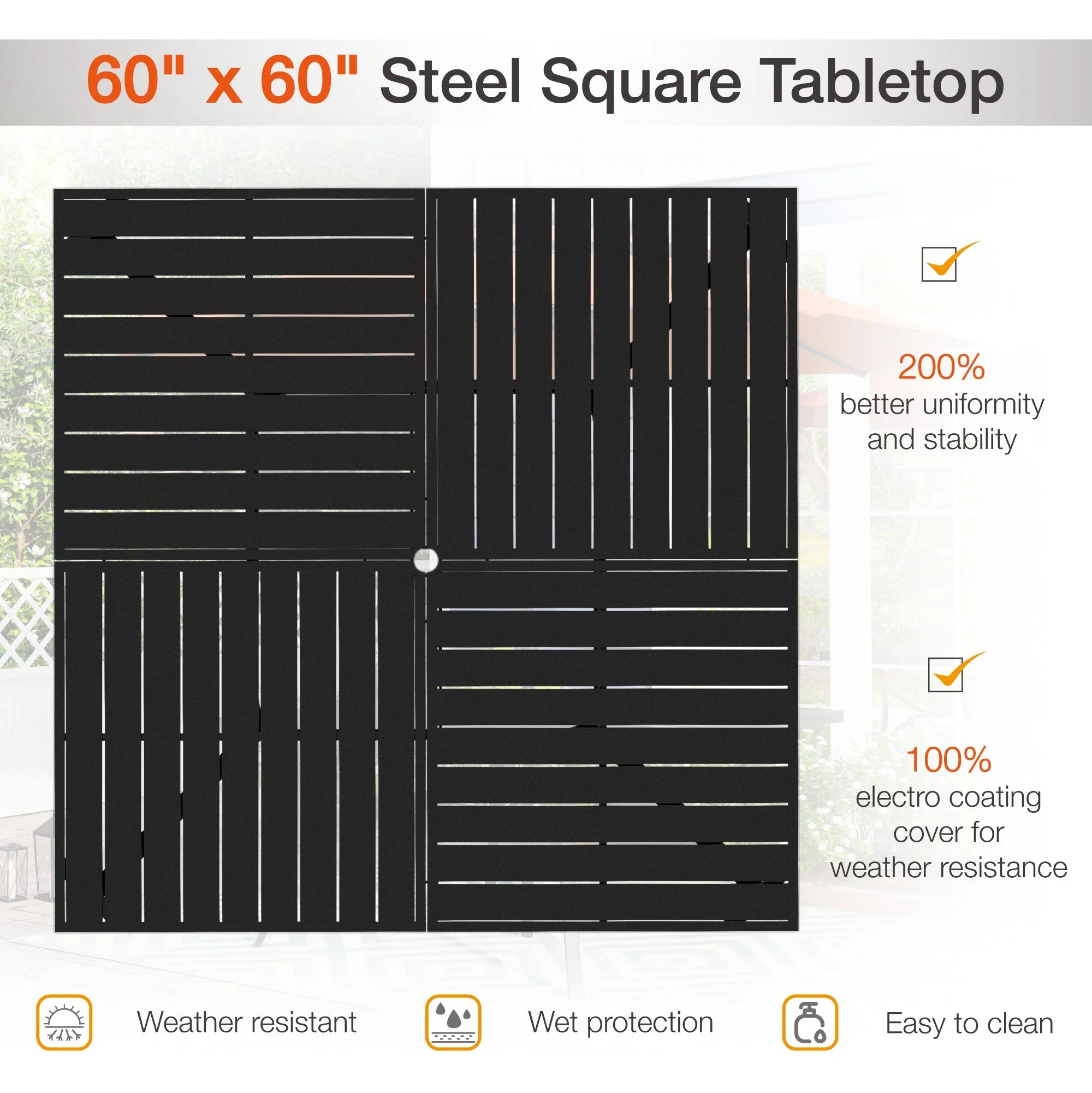 Sophia & William 9 Piece Outdoor Metal Patio Dining Set with Swivel Chairs D233402