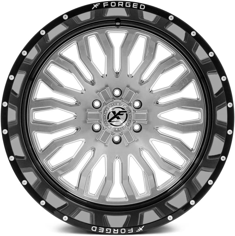 XF Offroad 305 Custom Wheel 20x9 Milled Brushed Black Lip Rim I73389