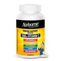 Airborne Vitamin C 500mg Capsules With Zinc & Selenium, Immune Support Supplement For Adults with Powerful Antioxidants Vitamins A C & E + Vitamin D - 60ct Bottle (30 Servings)
