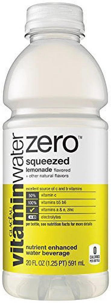 vitaminwater zero, electrolyte enhanced water, variety pack, 12 pack I9246