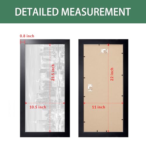 Giverny 8x24 Black Wood Picture Frame for Wall Mounting Z193793