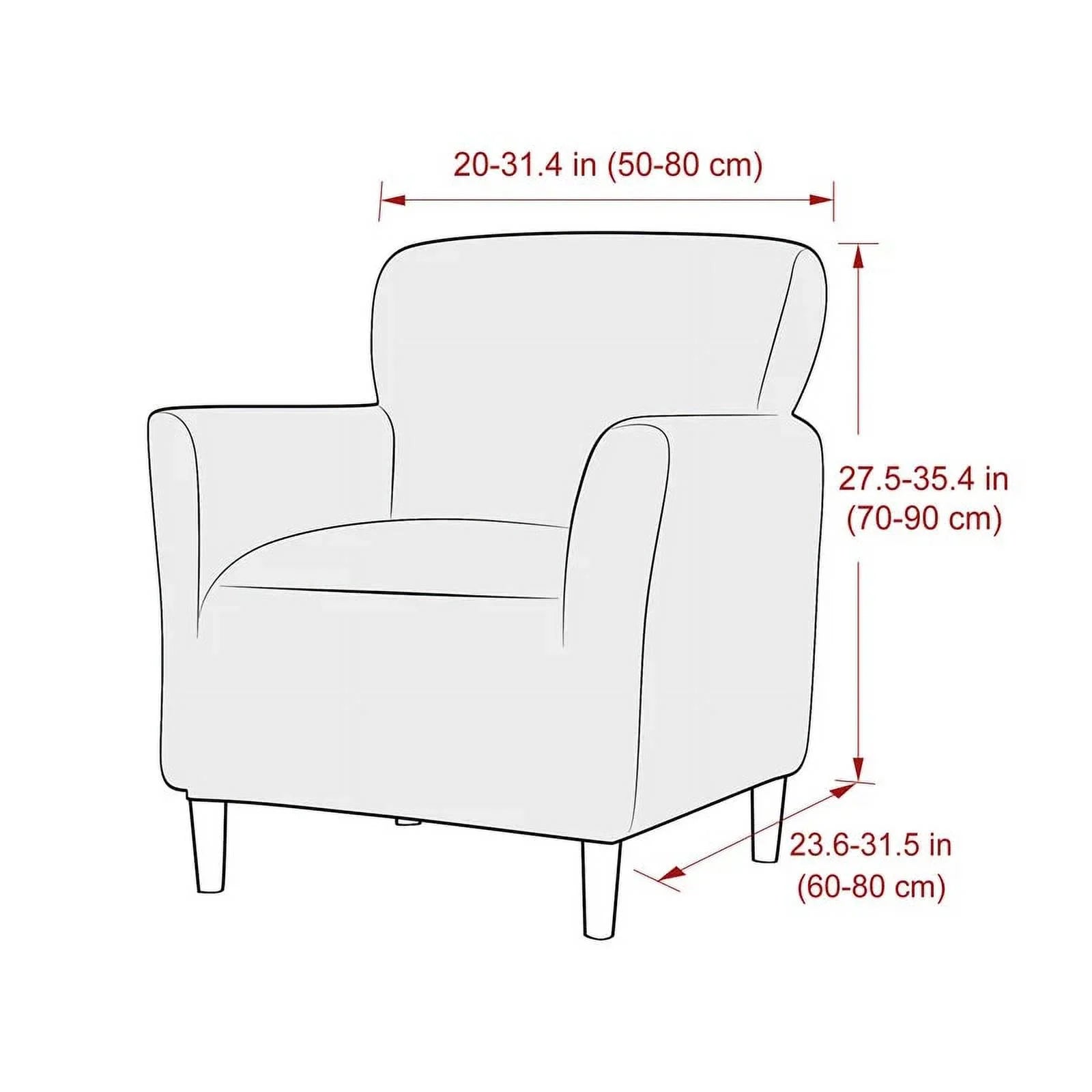 Waterproof Stretch Armchair Slipcover Solid Furniture Protector T560