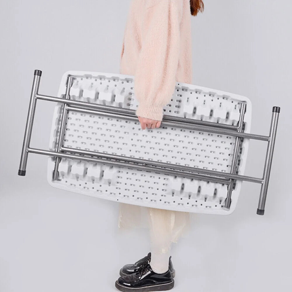 Miumaeov Folding Snack Table with Adjustable Height for Home V54451