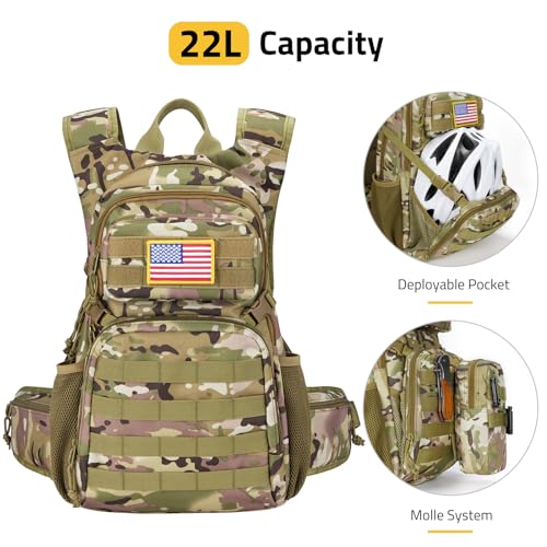 CVLIFE Tactical Hydration Backpack 3L with Water Bladder K23953