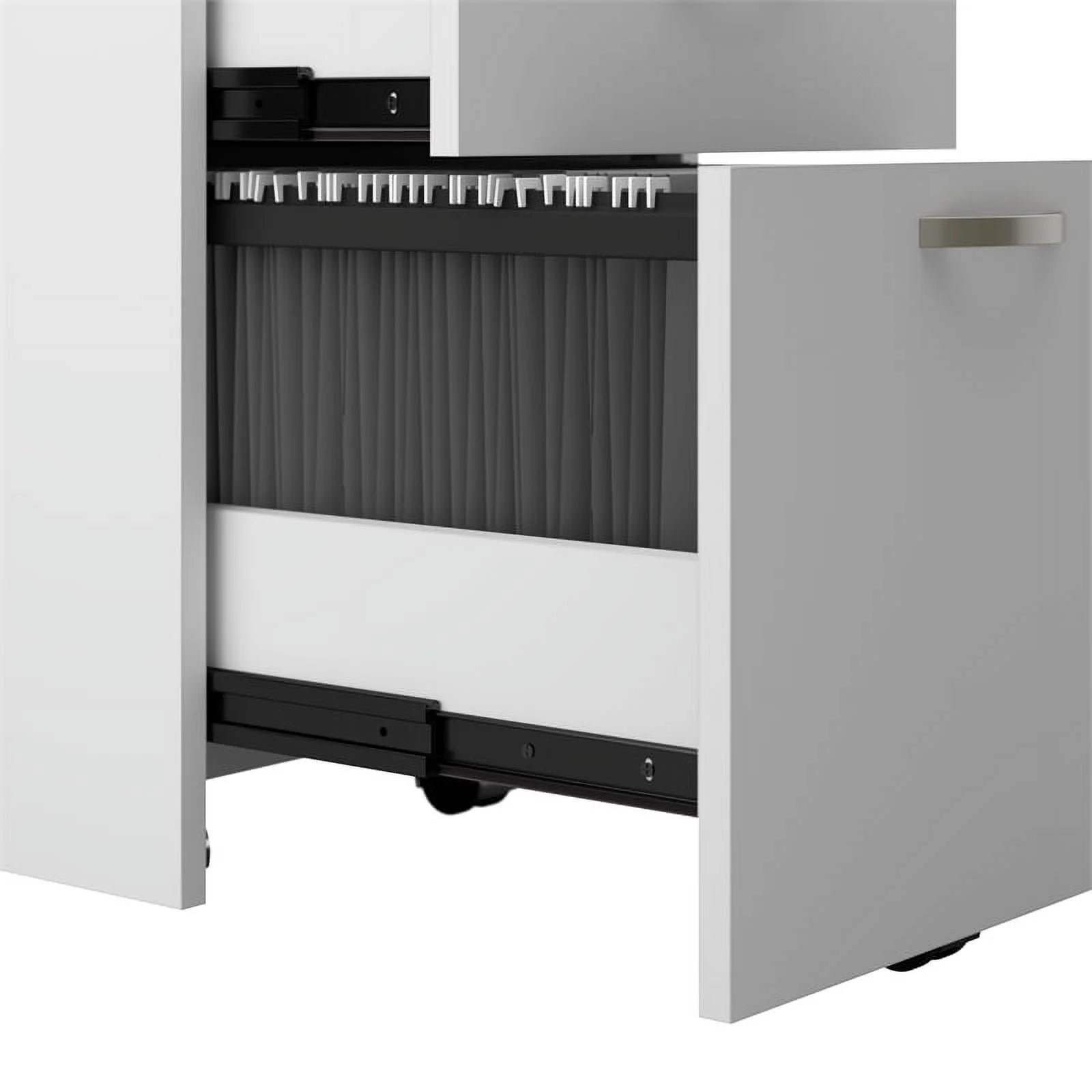 Office in an Hour Cubicle Storage Set Pure White Engineered Wood O779500