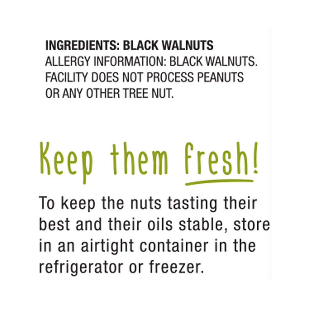 Fancy Large Black Walnuts 1lb H37662