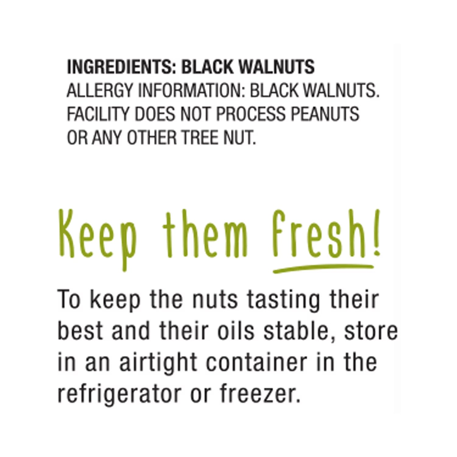 Fancy Large Black Walnuts 1lb H37662