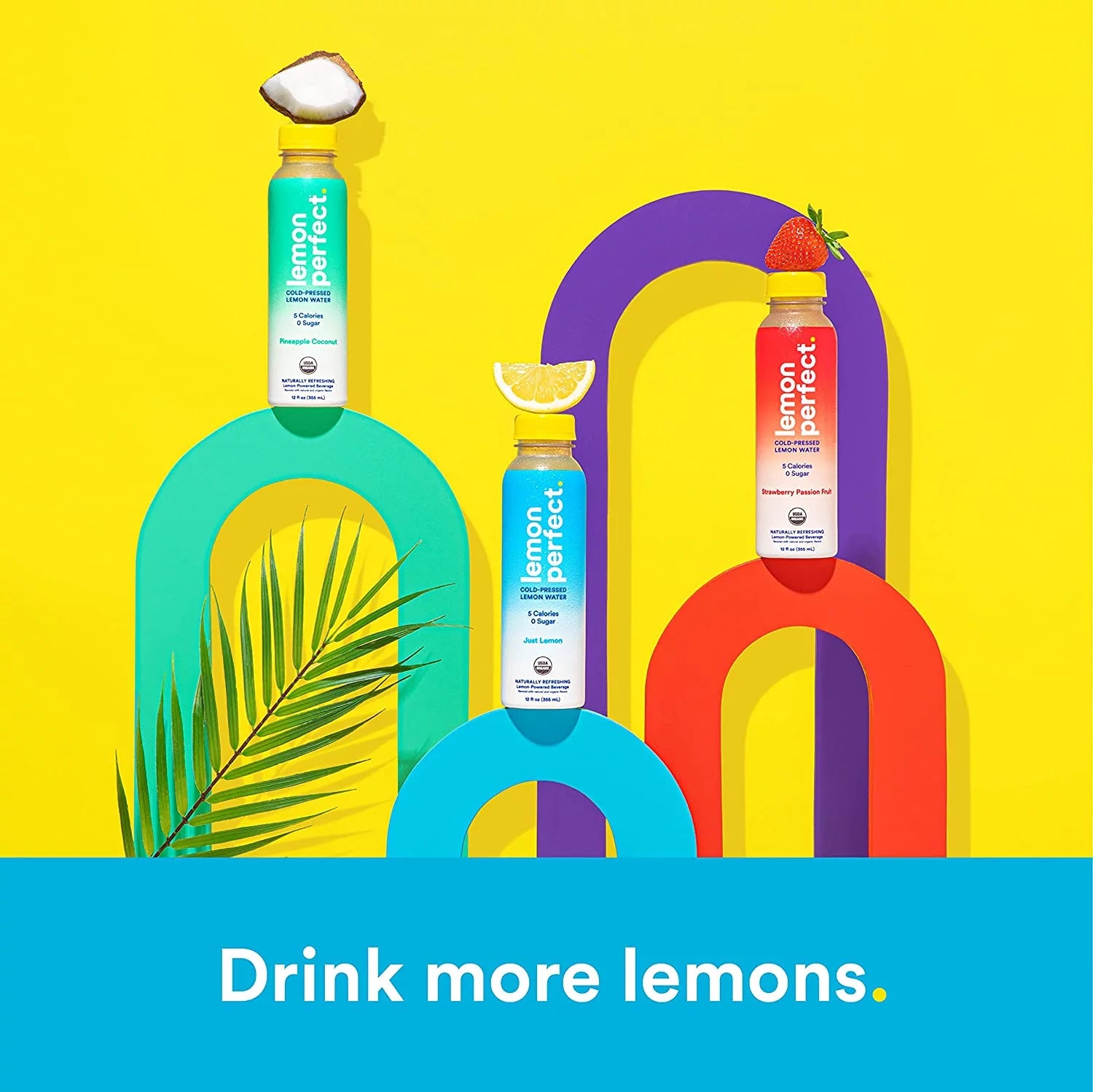 Lemon Perfect Just Lemon Cold-Pressed Lemon Water, 12-Pack, 12 fl oz E22781