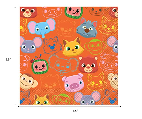 Cocomelon Birthday Party Supplies with Cake Plates and Napkins O392