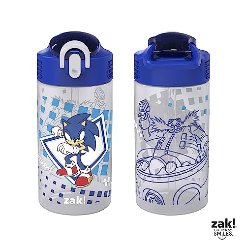 Zak Designs CoComelon Kids Water Bottle with Spout Cover, 16 oz, Pack of 2 O211554