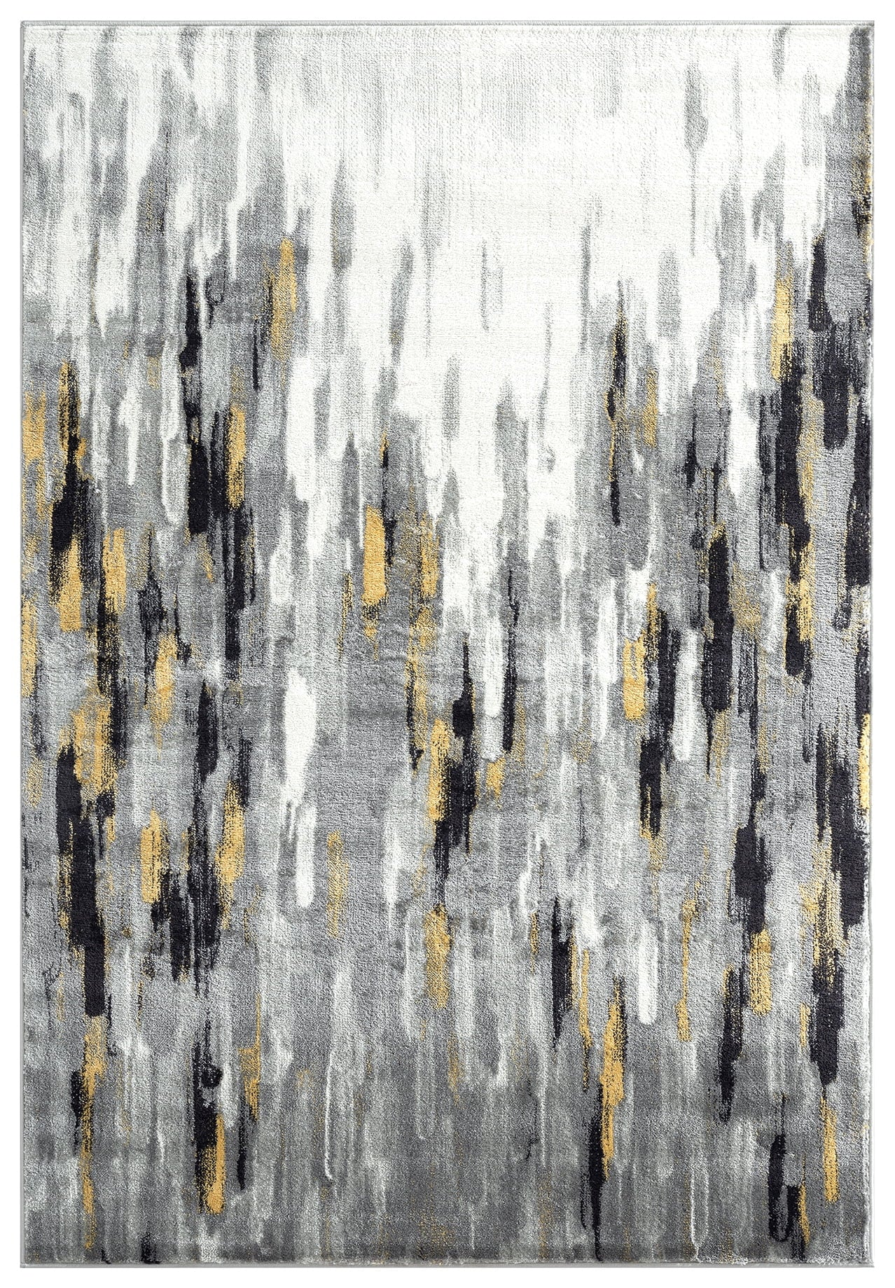 Abani Porto Collection Area Rug 6 x 9 Grey Yellow Q1842